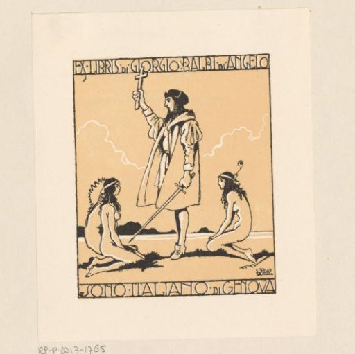 Ex libris of Giorgio Balbi di Angelo