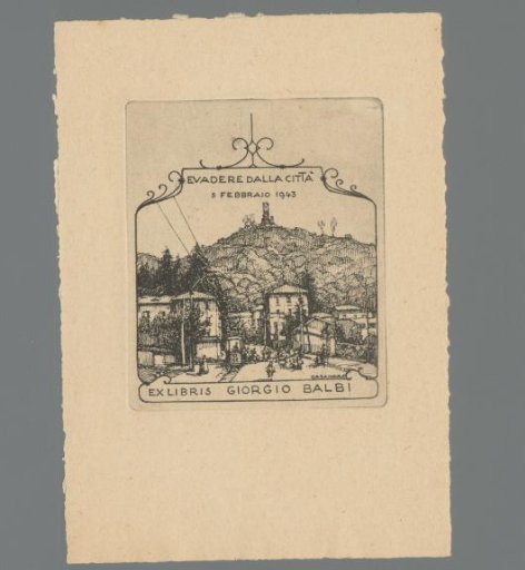 Ex libris of Giorgio Balbi