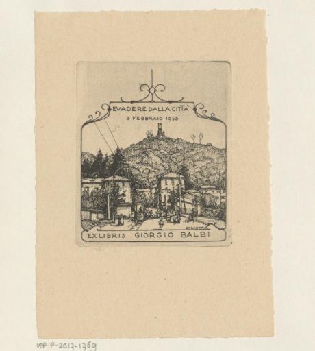 Ex libris of Giorgio Balbi
