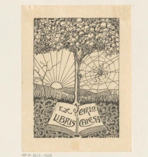 Ex libris of Carlo Chiesa