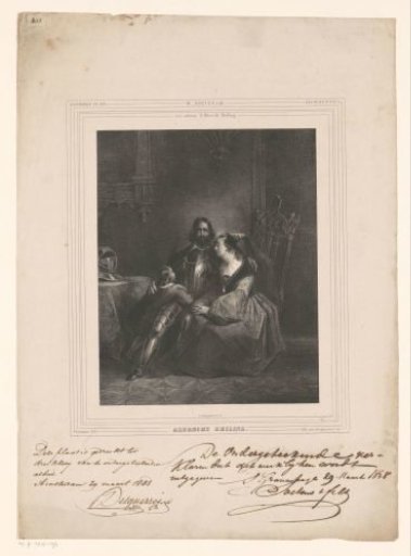 Albrecht Beiling bids farewell to his wife and child