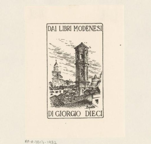 Ex libris of Giorgio Dieci