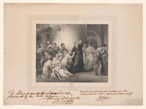 Self-sacrifice of preacher Hambroeck in Formosa, 1662