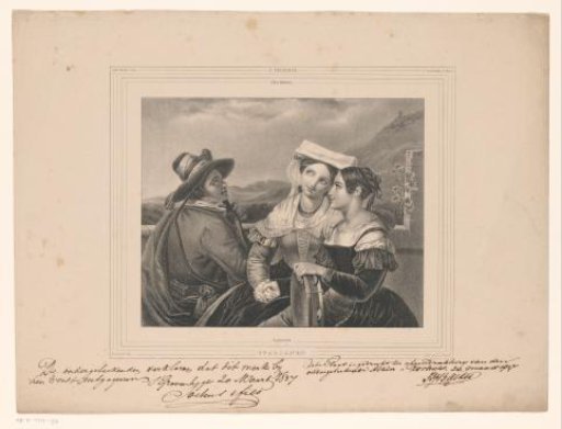 Musicians of an Italian troupe