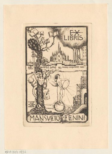Ex libris of Mansueto Fenini