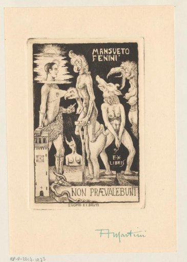Ex libris of Mansueto Fenini