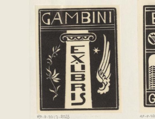 Ex libris of Gambini