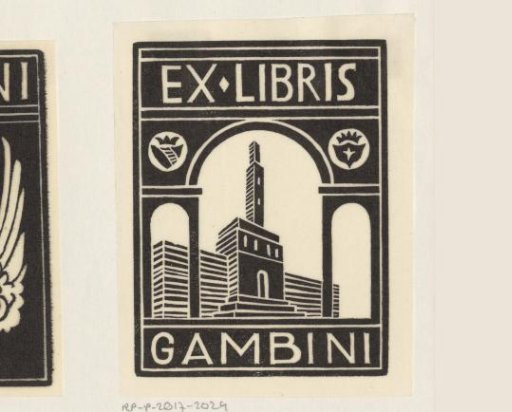 Ex libris of Gambini