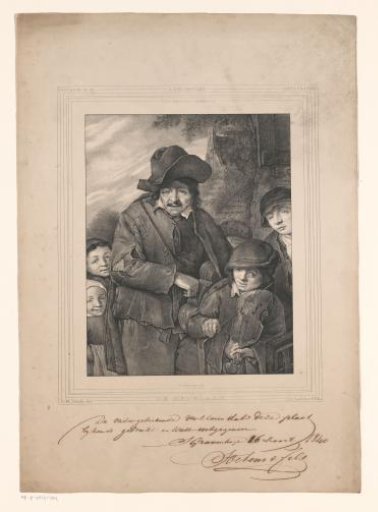 Beggar Surrounded by Children