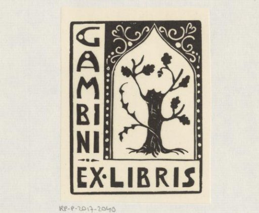 Ex libris of Gambini