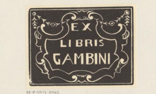 Ex libris of Gambini
