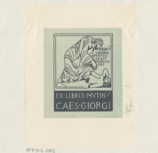 Ex libris of Caes Giorgi