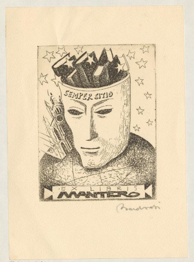 Ex libris of Mantero