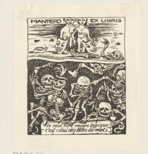 Ex libris of Mantero