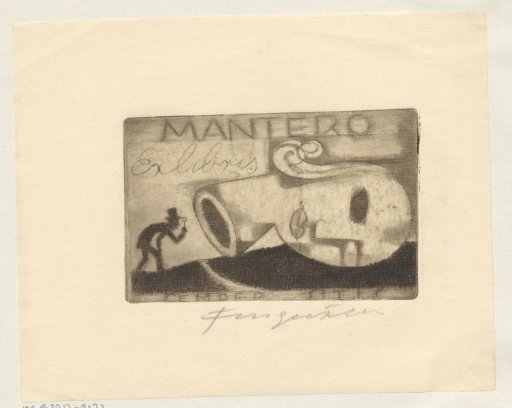 Ex libris of Mantero