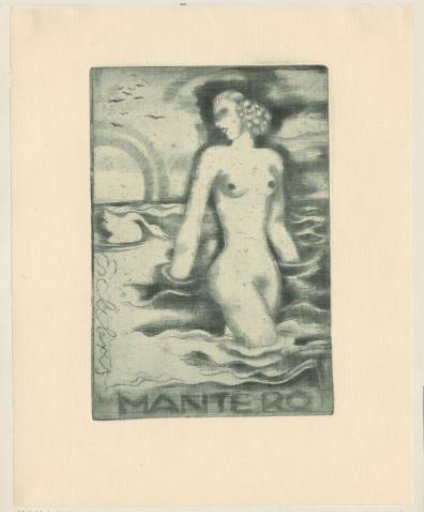 Ex libris of Mantero