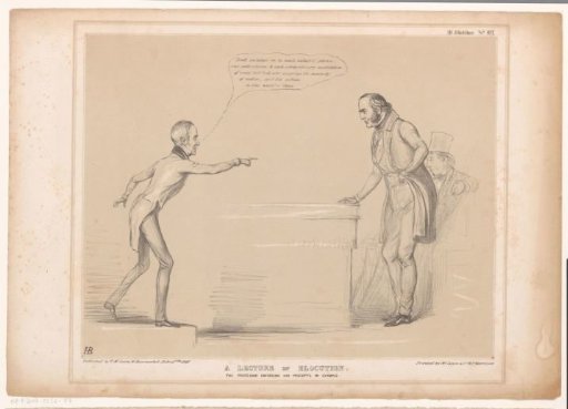 Cartoon featuring Roebuck and Lord Bentinck