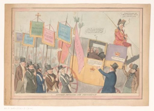 Satirical print on English domestic politics