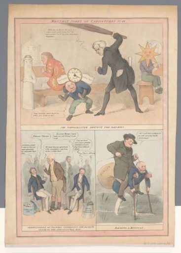 Satirical print on English domestic politics