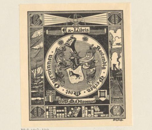 Ex libris of B.W.M. Ottevanger