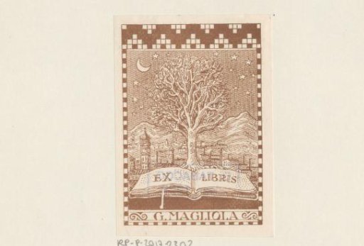 Ex libris of G. Magliola