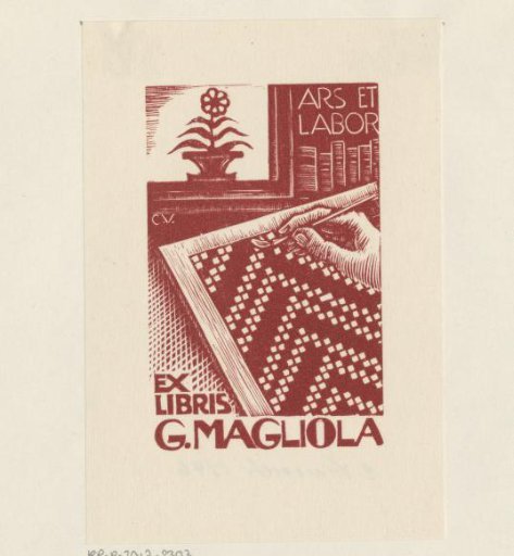 Ex libris of G. Magliola