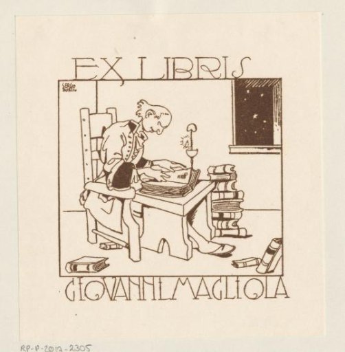 Ex libris of Giovanni Magliola
