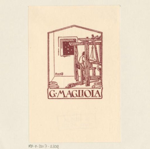 Ex libris of G. Magliola