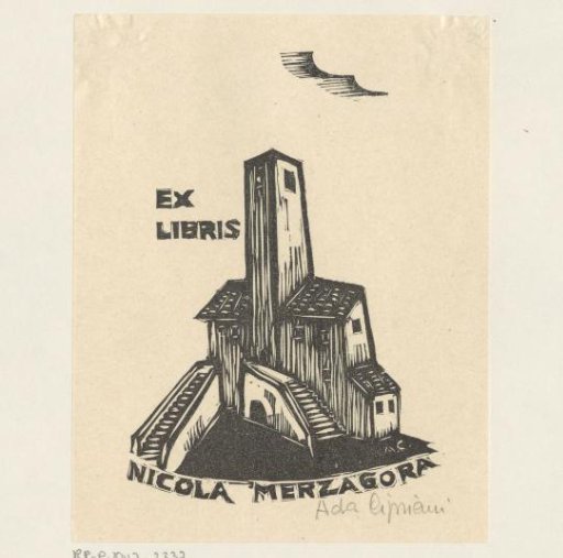 Ex libris of Nicola Merzagora