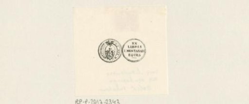 Ex libris of I. Montanari
