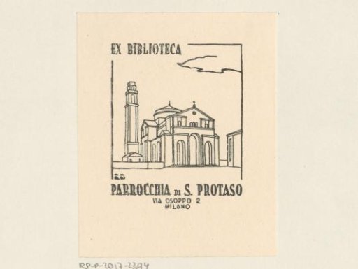 Ex Libris of the Parrocchia di S. Protaso