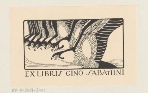 Ex libris of Gino Sabattini