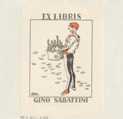 Ex libris of Gino Sabattini