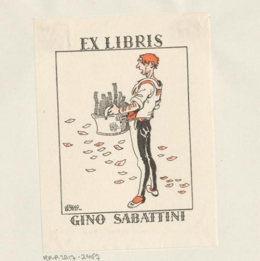 Ex libris of Gino Sabattini