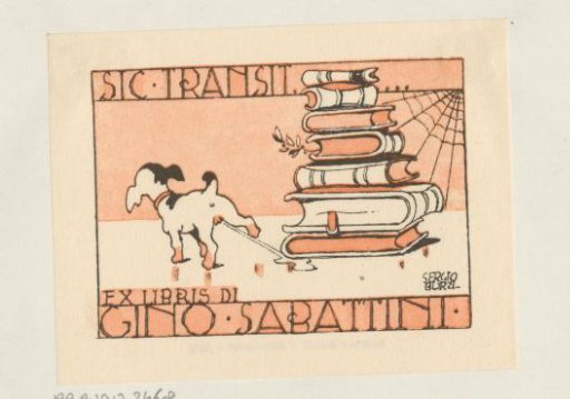 Ex libris of Gino Sabattini