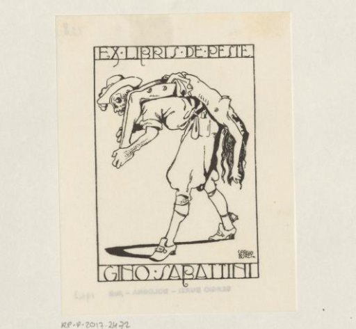 Ex libris of Gino Sabattini