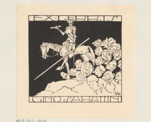 Ex libris of Gino Sabattini