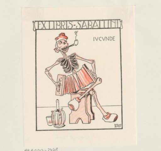 Ex libris of Sabattini