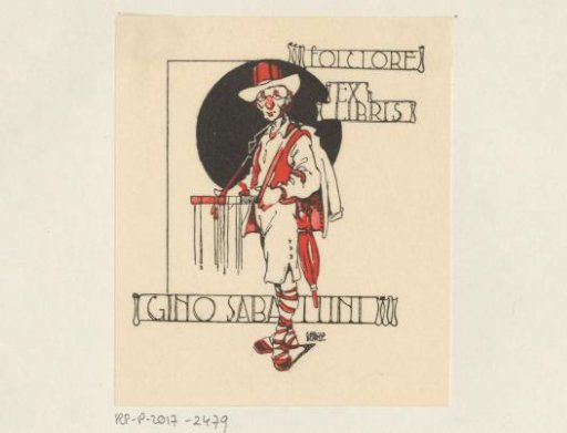 Ex libris of Gino Sabattini