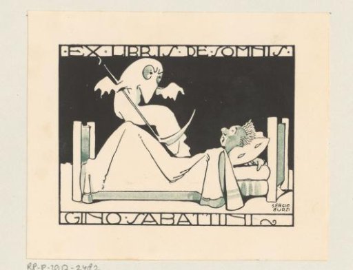 Ex libris of Gino Sabattini
