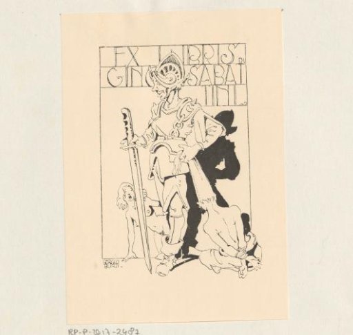 Ex libris of Gino Sabattini