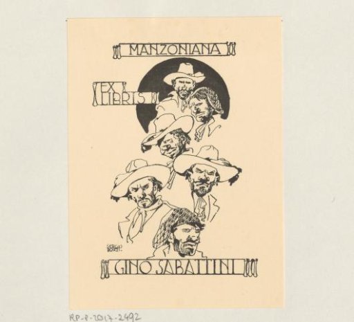 Ex libris of Gino Sabattini