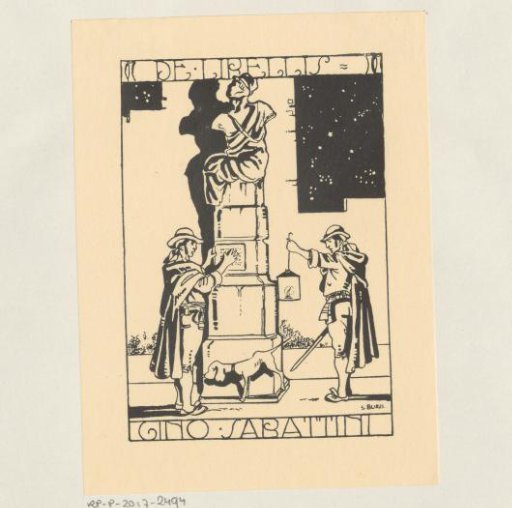Ex libris of Gino Sabattini