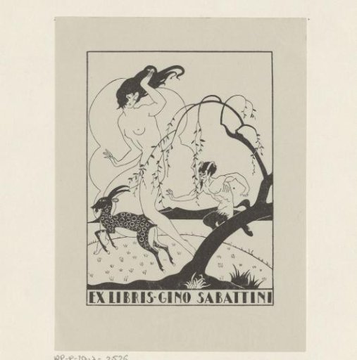 Ex libris of Gino Sabattini
