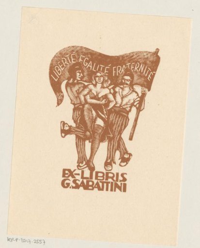 Ex libris of Gino Sabattini