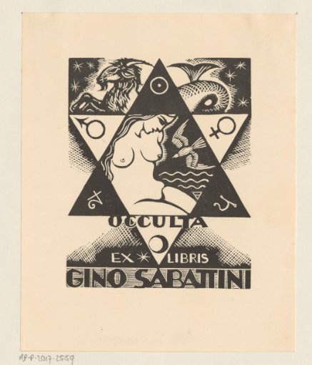 Ex libris of Gino Sabattini