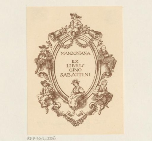 Ex libris of Gino Sabattini