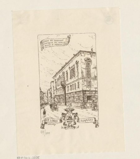 Ex libris of Sormani