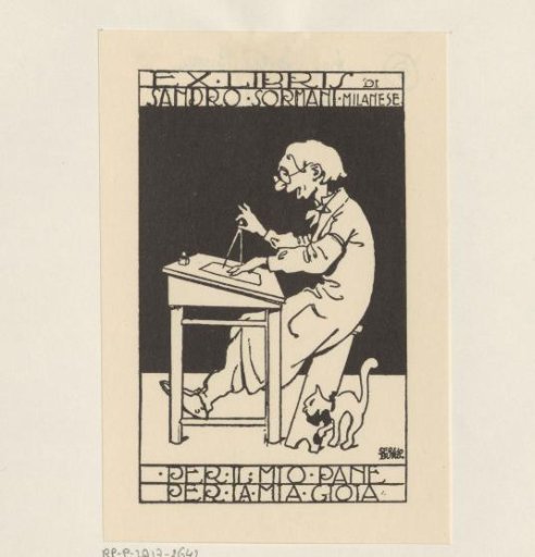 Ex libris of Alessandro Sormani