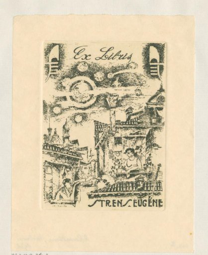 Ex libris of Eugène Strens